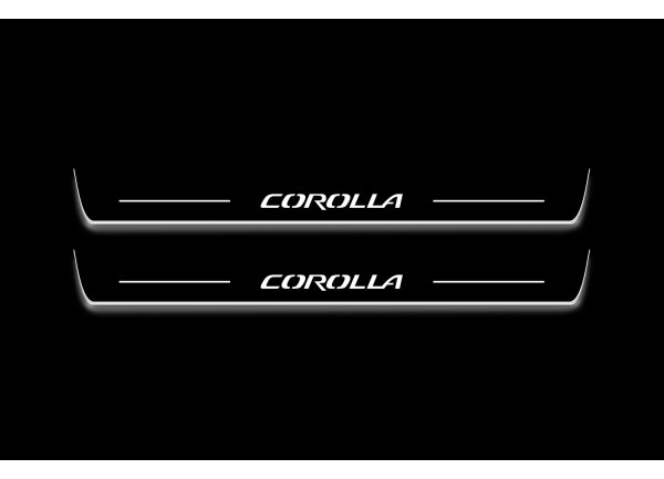 Led door sills Toyota Corolla XII 2019+ (front doors) Led door sills Toyota Corolla XII 2019+ (front doors)