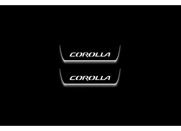 Led door sills Toyota Corolla XII 2019+ (rear doors) Led door sills Toyota Corolla XII 2019+ (rear doors)