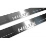 Led door sills Toyota Hilux VIII 2015-2025 (front doors) Led door sills Toyota Hilux VIII 2015-2025 (front doors)