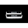 Led door sills Toyota Hilux VIII 2015-2025 (rear doors) Led door sills Toyota Hilux VIII 2015-2025 (rear doors)