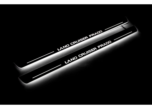 Led door sills Toyota Prado 120 2002-2009 (front doors) Led door sills Toyota Prado 120 2002-2009 (front doors)