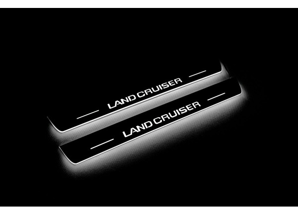 Led door sills Toyota Prado 250 2023+ with logo Land Cruiser (front doors) Led door sills Toyota Prado 250 2023+ with logo Land Cruiser (front doors)