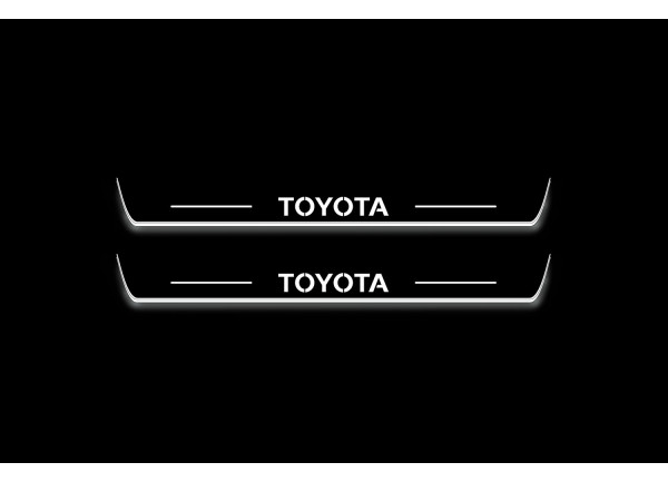 Led door sills Toyota Prado 250 2023+ with logo Toyota (front doors) Led door sills Toyota Prado 250 2023+ with logo Toyota (front doors)