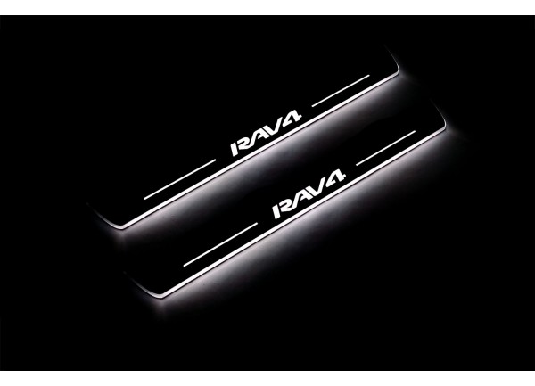 Led door sills Toyota Rav4 IV 2012-2019 (front doors) Led door sills Toyota Rav4 IV 2012-2019 (front doors)