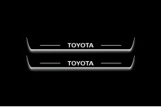 Led door sills Toyota Rav4 V 2019-2025 with logo Toyota (front doors)