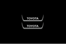 Led door sills Toyota Rav4 V 2019-2025 with logo Toyota (rear doors)