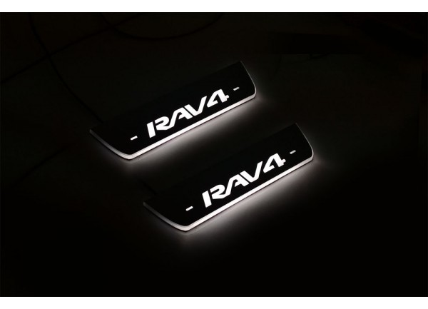 Led door sills Toyota Rav4 IV 2012-2019 (rear doors) Led door sills Toyota Rav4 IV 2012-2019 (rear doors)