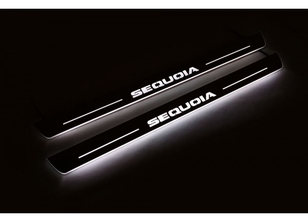 Led door sills Toyota Sequoia II 2008-2022 (front doors) Led door sills Toyota Sequoia II 2008-2022 (front doors)