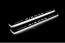 Led door sills Toyota Sienna III 2011-2020 (front doors)