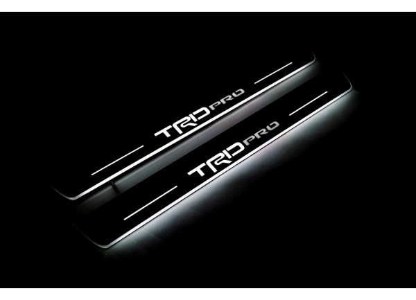 Led door sills Toyota Tacoma III 2016-2024 with logo "TRDpro" (rear doors) Led door sills Toyota Tacoma III 2016-2024 with logo "TRDpro" (rear doors)