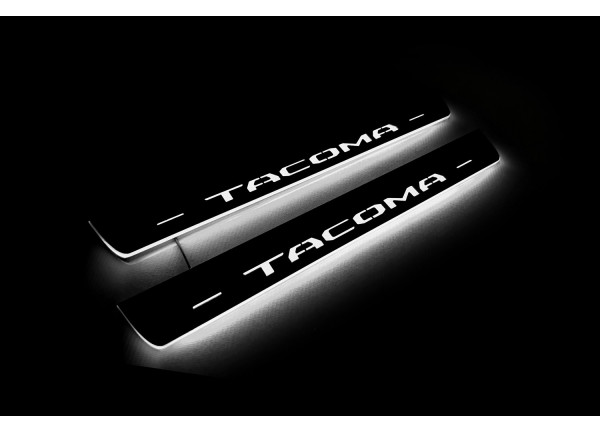 Led door sills Toyota Tacoma III 2016-2024 (rear doors) Led door sills Toyota Tacoma III 2016-2024 (rear doors)
