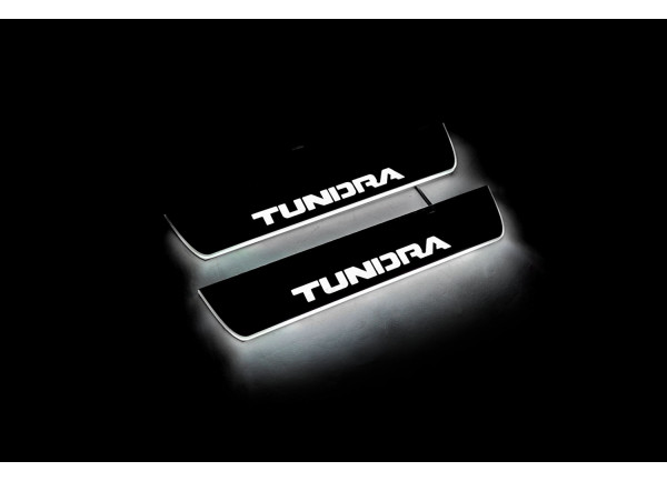 Led door sills Toyota Tundra II 2007-2013 (rear doors) (DOUBLE CAB) Led door sills Toyota Tundra II 2007-2013 (rear doors) (DOUBLE CAB)