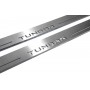 Led door sills Toyota Tundra III 2014-2021 (rear doors) with logo Tundra (CrewMax) Led door sills Toyota Tundra III 2014-2021 (rear doors) with logo Tundra (CrewMax)