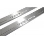 Led door sills Toyota Tundra IV 2022+ (rear doors) with logo "TRDpro" (CrewMax) Led door sills Toyota Tundra IV 2022+ (rear doors) with logo "TRDpro" (CrewMax)