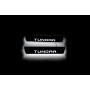 Led door sills Toyota Tundra III 2014-2021 (rear doors) with logo Tundra (Double Cab) Led door sills Toyota Tundra III 2014-2021 (rear doors) with logo Tundra (Double Cab)