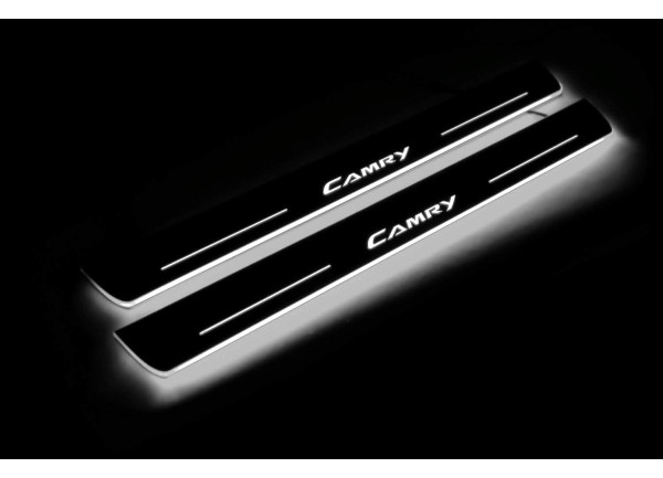 Led door sills Toyota Camry V50 2012-2018 (front doors) Led door sills Toyota Camry V50 2012-2018 (front doors)