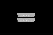 Led door sills Volkswagen Golf VIII 2020+ with logo GTI (rear doors)