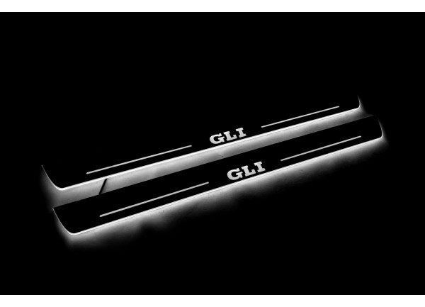 Led door sills Volkswagen Jetta VII 2019+ with logo GLI (front doors)