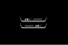 Led door sills Volkswagen Tiguan II 2016-2024 with logo R-Line (rear doors)