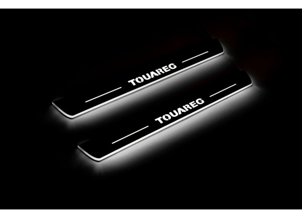Led door sills Volkswagen Touareg II 2010-2018 (front doors)
