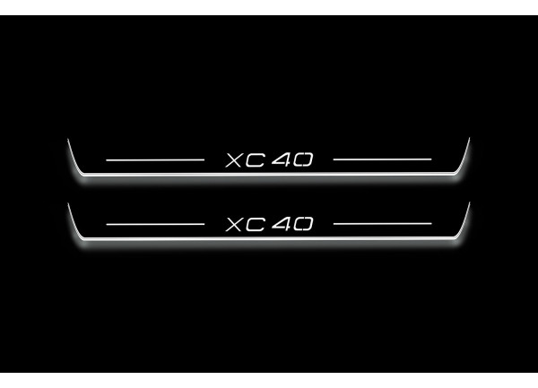 Led door sills Volvo XC40 2017+ (front doors)