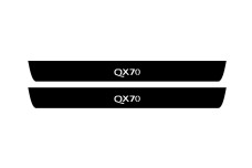 Led door sills Infiniti QX70 2008+ with logo QX70 - (type ZBS) (front doors)