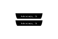 Led door sills Tesla Model 3 2017+ - (type ZBS) (rear doors)