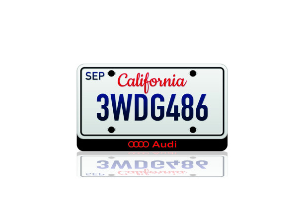 LED License Plate Badge for Audi Var.2 (USA type)