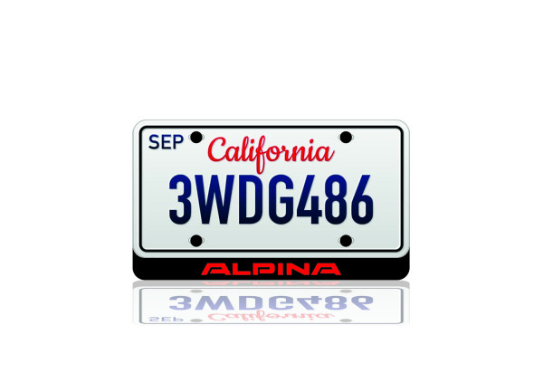 LED License Plate Badge for Alpina (USA type)