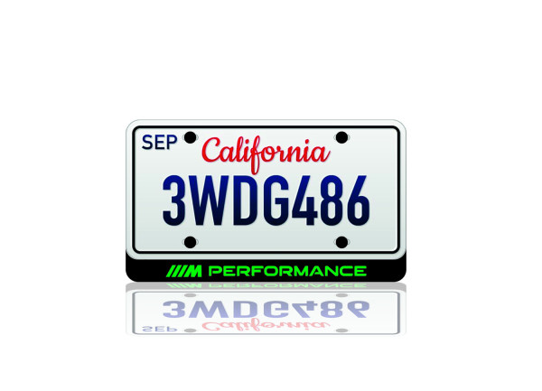 LED License Plate Badge for BMW M Performance Var.2 (USA type) LED License Plate Badge for BMW M Performance Var.2 (USA type)