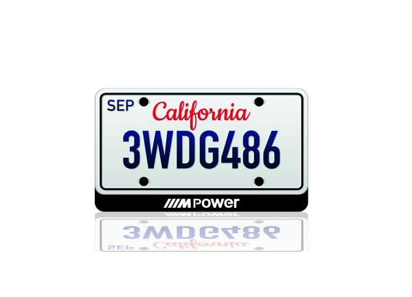 LED License Plate Badge for BMW M Power Var.2 (USA type)