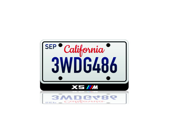 LED License Plate Badge for X5 M Var.1 (USA type)