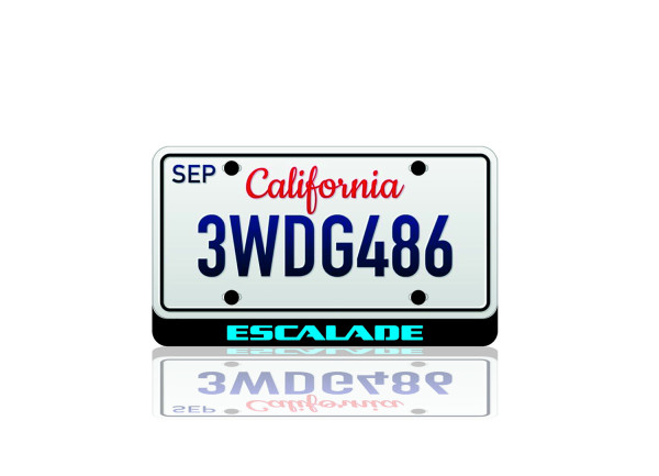 LED License Plate Badge for Cadillac Escalade (USA type)