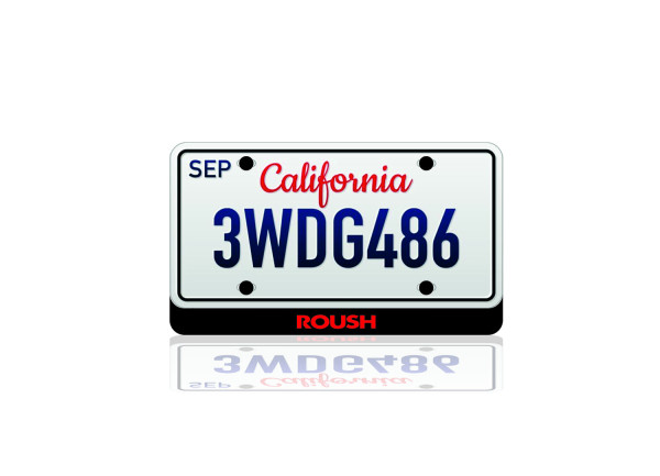 LED License Plate Badge for Roush Ver.1 (USA type)