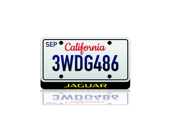 LED License Plate Badge for Jaguar Var.1 (USA type)