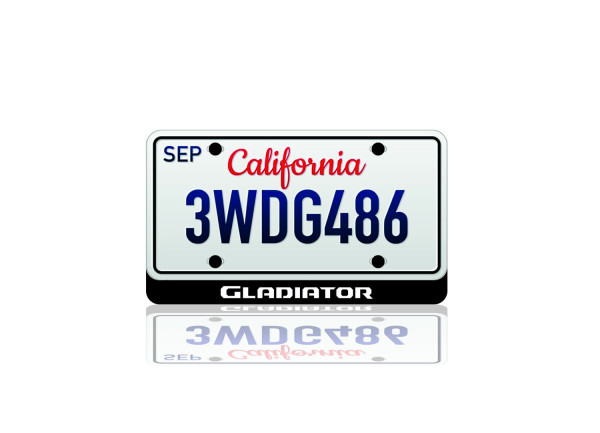 LED License Plate Badge for Jeep Gladiator (USA type)