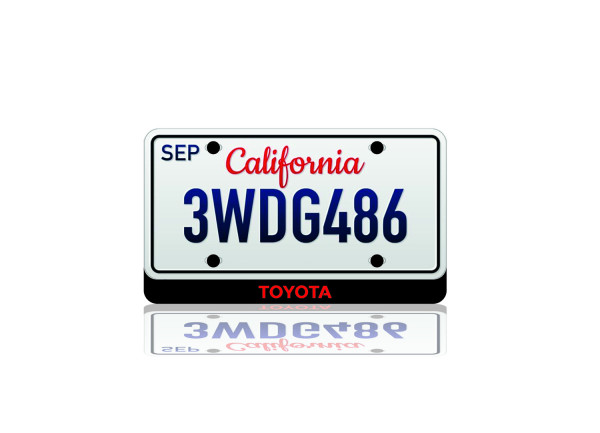 LED License Plate Badge for Toyota (USA type)