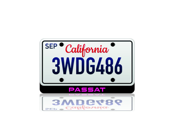 LED License Plate Badge for Volkswagen Passat (USA type)