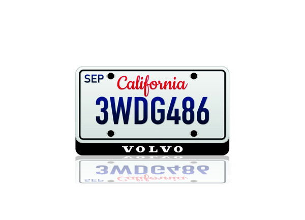 LED License Plate Badge for Volvo (USA type)