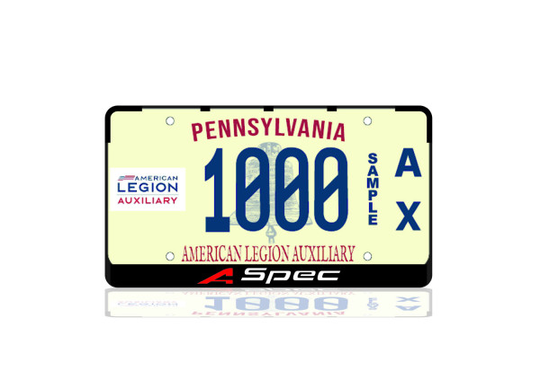 License Plate Frame for A-Spec (USA type)