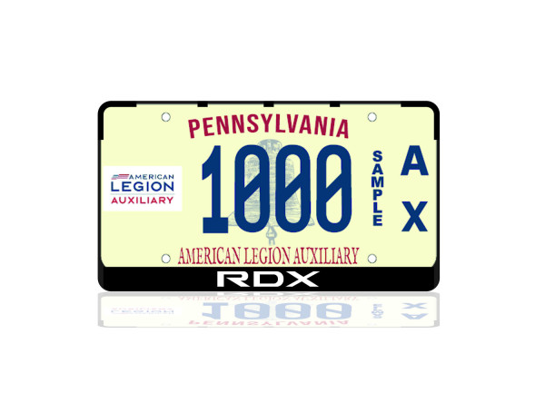 License Plate Frame for Acura RDX III 2018+ (USA type)