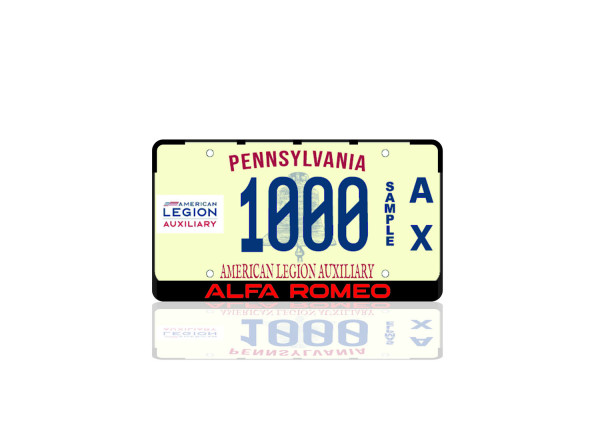 License Plate Frame for Alfa Romeo (USA type)