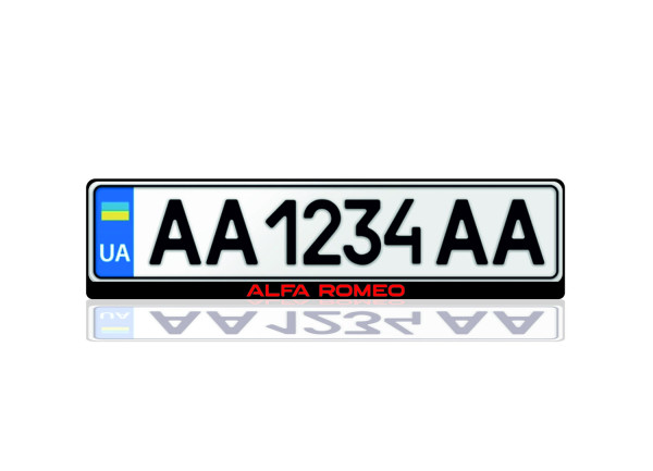 License Plate Frame for Alfa Romeo (Europe type)