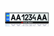License Plate Frame for Audi Sport (Europe type)
