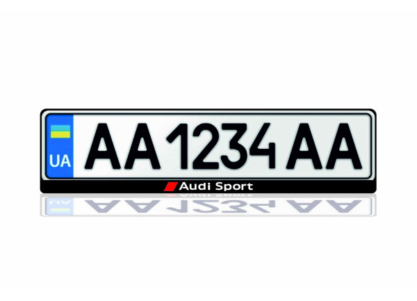 License Plate Frame for Audi Sport (Europe type)
