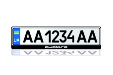 License Plate Frame for Quattro (Europe type)