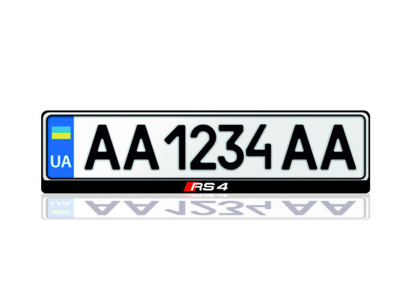 License Plate Frame for Audi RS4 (Europe type)