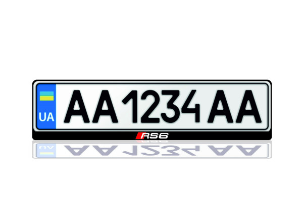 License Plate Frame for Audi RS6 (Europe type)