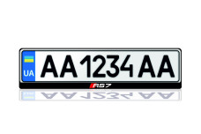License Plate Frame for Audi RS7 (Europe type)