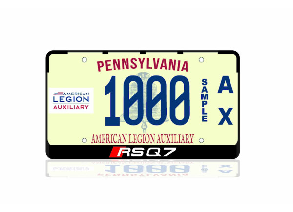 License Plate Frame for Audi RSQ7 (USA type)